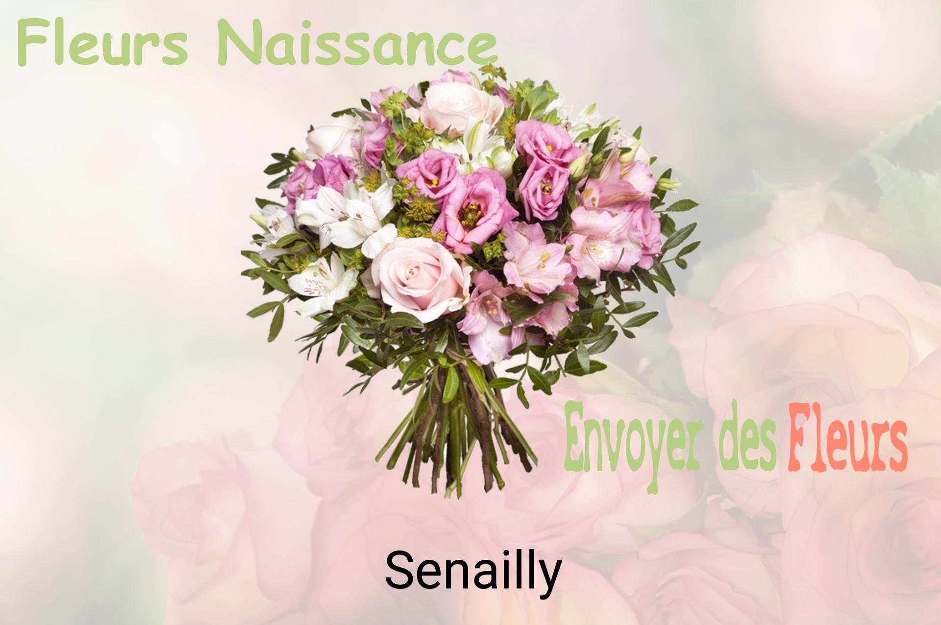 Bouquet de fleurs de naissance livré à Senailly